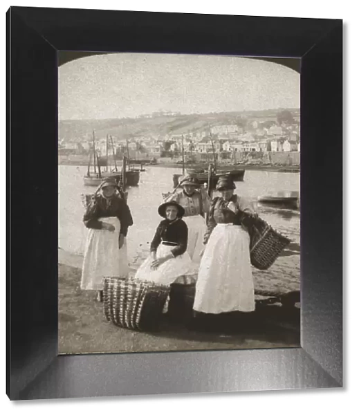 Fishwives at Newlyn, Cornwall, 1900. Creator: Works and Sun Sculpture Studios