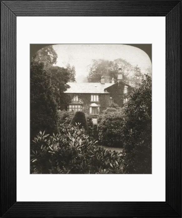 Framed Print : Rydal Mount, William Wordsworths home, Lake District, Engalnd, 1903. Creator: Works Framed Print : Rydal Mount, William Wordsworths home, Lake District, Engalnd, 1903. Creator: Works
