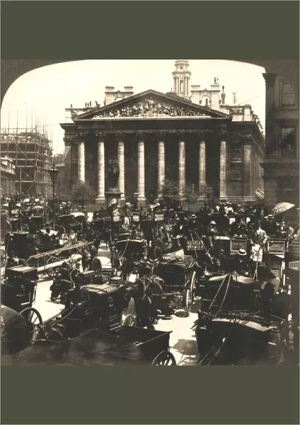 The Royal Exchange, London, 1896. Creator: Works and Sun Sculpture Studios