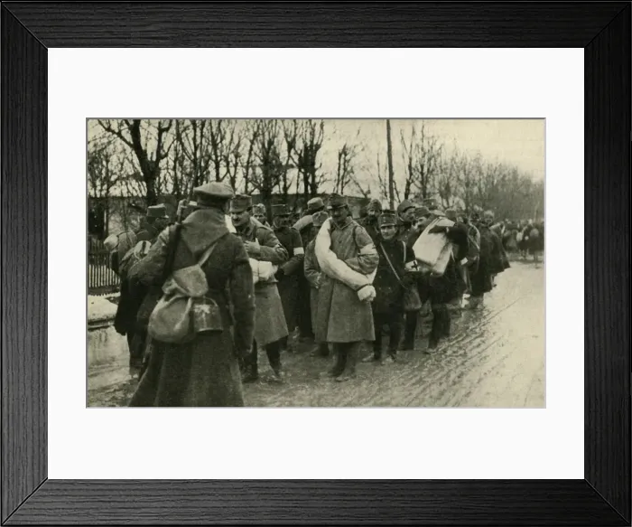 Framed Print : Austrian prisoners, Przemysl, March 1915, (c1920). Creator: Unknown Framed Print : Austrian prisoners, Przemysl, March 1915, (c1920). Creator: Unknown