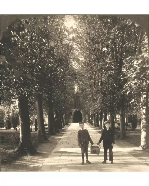 Approach to Trinity Church, Stratford on Avon, England, 1905