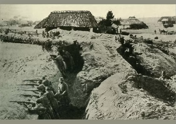 Austrian trenches in the Carpathians, First World War, c1915, (c1920). Creator: Unknown