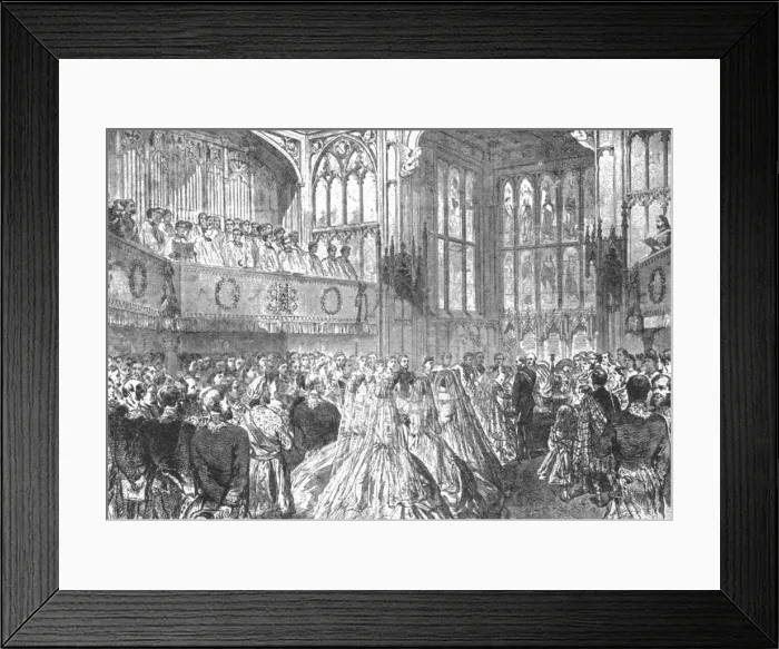 Framed Print : The Marriage of Princess Helena with Prince Christian of Schleswig-Holstein... 1866, (1901) Framed Print : The Marriage of Princess Helena with Prince Christian of Schleswig-Holstein... 1866, (1901)