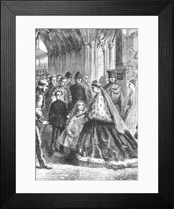 Framed Print : Queen Victoria entering Westminster Palace, February 5, 1867, (1901). Creator: Unknown Framed Print : Queen Victoria entering Westminster Palace, February 5, 1867, (1901). Creator: Unknown