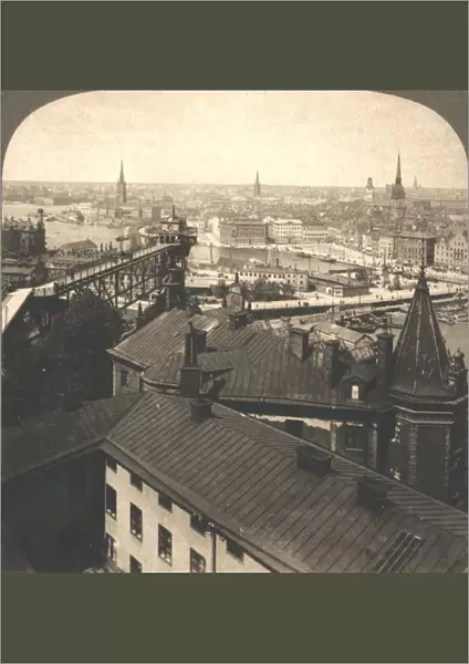 Stockholm Streets from the Moseback, Sweden, 1905. Creator: Works and Sun Sculpture Studios