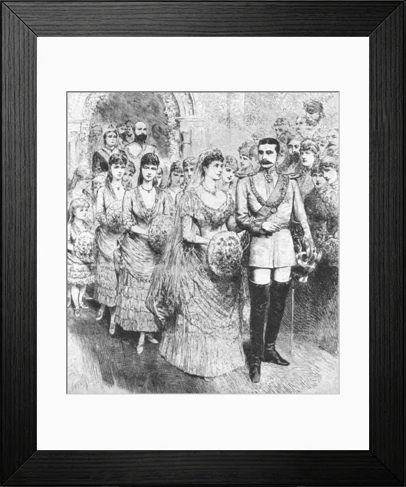 Framed Print : The Marriage of Princess Beatrice with Prince Henry of Battenberg... 1885, (1901) Framed Print : The Marriage of Princess Beatrice with Prince Henry of Battenberg... 1885, (1901)