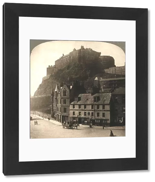 Edinburgh Castle from Grasmarket, Scotland. Creator: Works and Sun Sculpture Studios