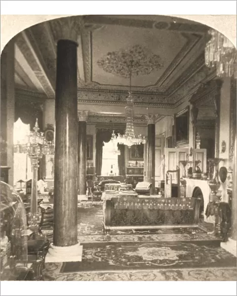 The Drawing Room, Queen Victorias Marine Residence, Osborne House, I. O. W, 1900