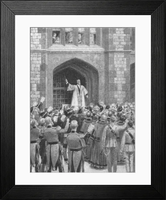 Framed Print : Queen Victoria Serenaded at Windsor on the Morning of her Eightieth Birthday... 1899, (1901) Framed Print : Queen Victoria Serenaded at Windsor on the Morning of her Eightieth Birthday... 1899, (1901)