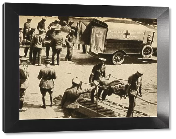 A Scene at a French port, First World War, 1914-1918, (1933). Creator: Robert Weston