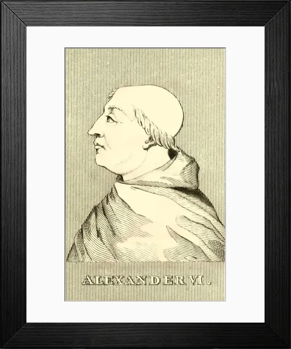 Framed Print : Alexander VI, (1431-1503), 1830. Creator: Unknown Framed Print : Alexander VI, (1431-1503), 1830. Creator: Unknown