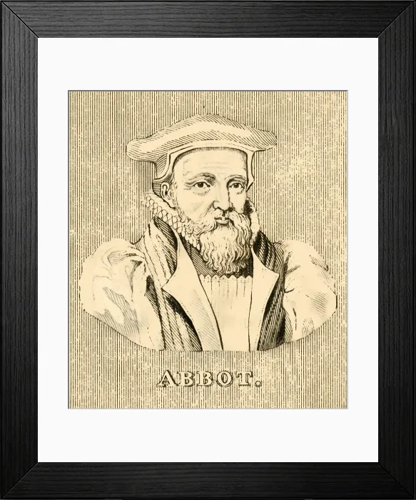 Framed Print : Abbot, (1562-1633), 1830. Creator: Unknown Framed Print : Abbot, (1562-1633), 1830. Creator: Unknown