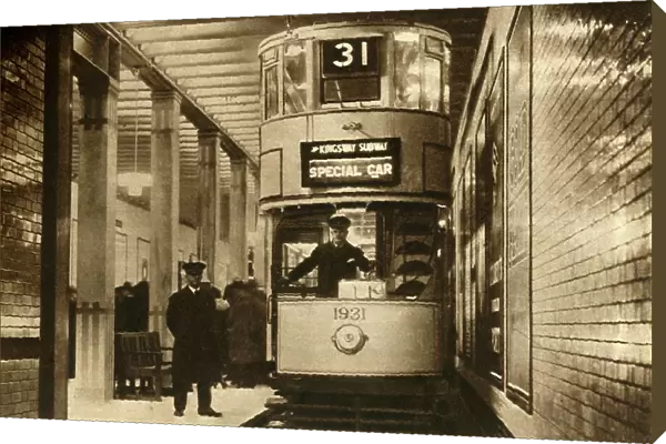 Tram in the Kingsway Subway, London, 1931, (1933). Creator: Unknown