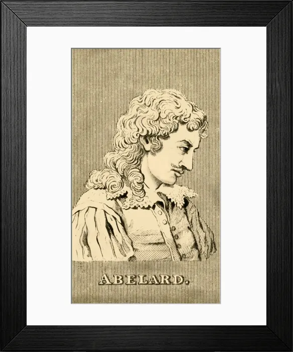 Framed Print : Abelard, (1079-1142), 1830. Creator: Unknown Framed Print : Abelard, (1079-1142), 1830. Creator: Unknown