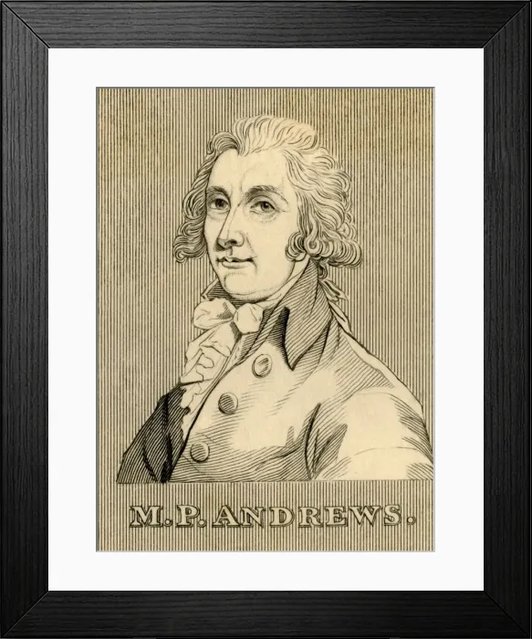 Framed Print : M. P. Andrews, (1742-1814), 1830. Creator: Unknown Framed Print : M. P. Andrews, (1742-1814), 1830. Creator: Unknown