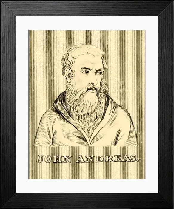 Framed Print : John Andreas, (died 1348), 1830. Creator: Unknown Framed Print : John Andreas, (died 1348), 1830. Creator: Unknown