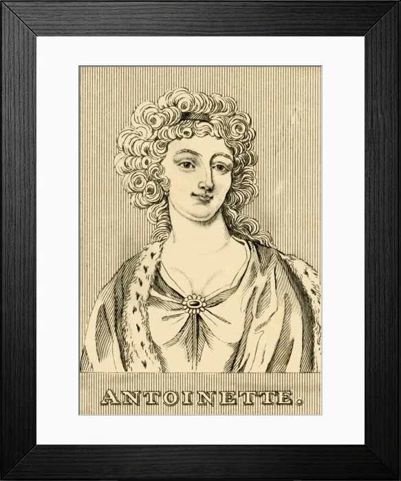 Framed Print : Antoinette, (1755-1793), 1830. Creator: Unknown Framed Print : Antoinette, (1755-1793), 1830. Creator: Unknown