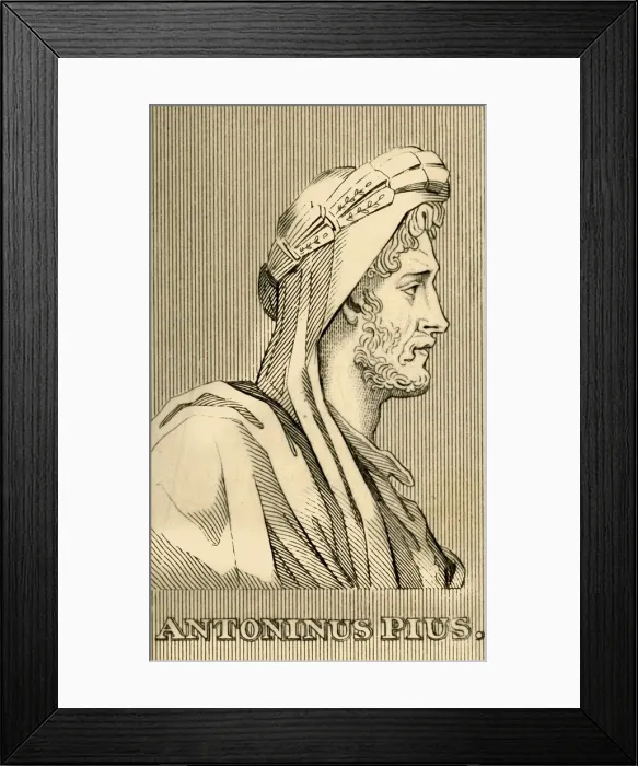 Framed Print : Antoninus Pius, (AD86-161), 1830. Creator: Unknown Framed Print : Antoninus Pius, (AD86-161), 1830. Creator: Unknown
