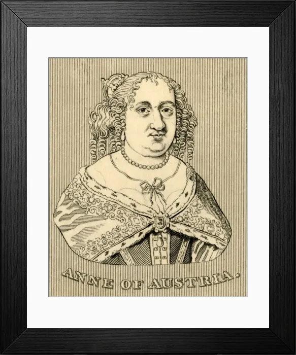 Framed Print : Anne of Austria, (1601-1666), 1830. Creator: Unknown Framed Print : Anne of Austria, (1601-1666), 1830. Creator: Unknown