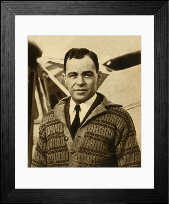 Framed Print : Bert Hinkler, 1933. Creator: Unknown Framed Print : Bert Hinkler, 1933. Creator: Unknown