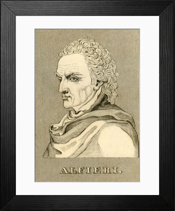 Framed Print : Alfieri, (1749-1803), 1830. Creator: Unknown Framed Print : Alfieri, (1749-1803), 1830. Creator: Unknown
