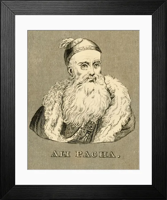 Framed Print : Ali Pacha, (1740-1822), 1830. Creator: Unknown Framed Print : Ali Pacha, (1740-1822), 1830. Creator: Unknown
