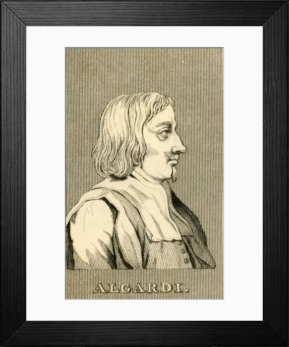 Framed Print : Alcardi, (1598-1654), 1830. Creator: Unknown Framed Print : Alcardi, (1598-1654), 1830. Creator: Unknown