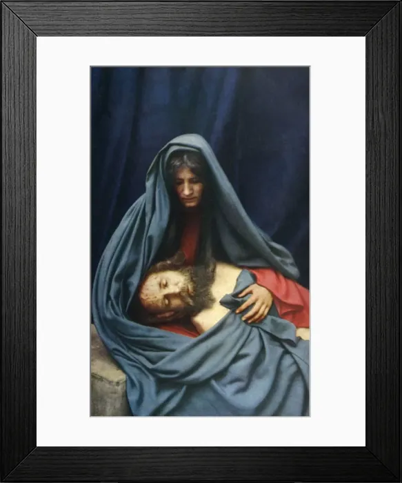 Framed Print : Pieta, 1922. Creator: Henry Traut Framed Print : Pieta, 1922. Creator: Henry Traut