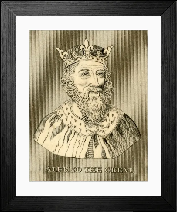 Framed Print : Alfred the Great, (c847-899), 1830. Creator: Unknown Framed Print : Alfred the Great, (c847-899), 1830. Creator: Unknown