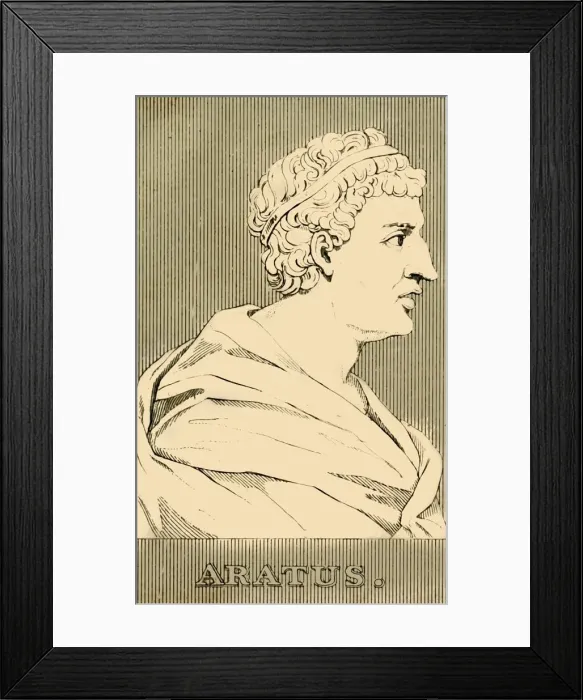 Framed Print : Aratus, (c315-240 BC), 1830. Creator: Unknown Framed Print : Aratus, (c315-240 BC), 1830. Creator: Unknown