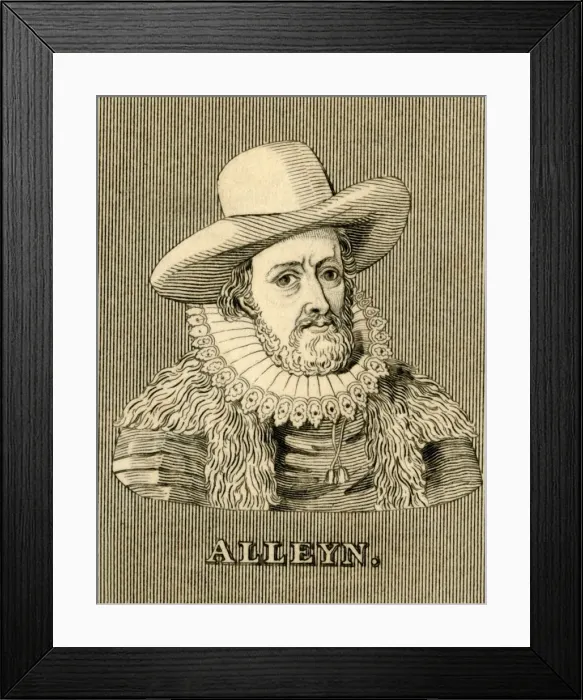 Framed Print : Alleyn, (1566-1626), 1830. Creator: Unknown Framed Print : Alleyn, (1566-1626), 1830. Creator: Unknown