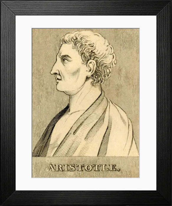 Framed Print : Aristotle, (384-322 BC), 1830. Creator: Unknown Framed Print : Aristotle, (384-322 BC), 1830. Creator: Unknown