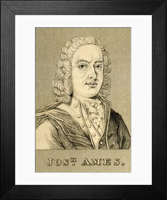 Framed Print : Jos. h Ames, (1689-1759), 1830. Creator: Unknown Framed Print : Jos. h Ames, (1689-1759), 1830. Creator: Unknown