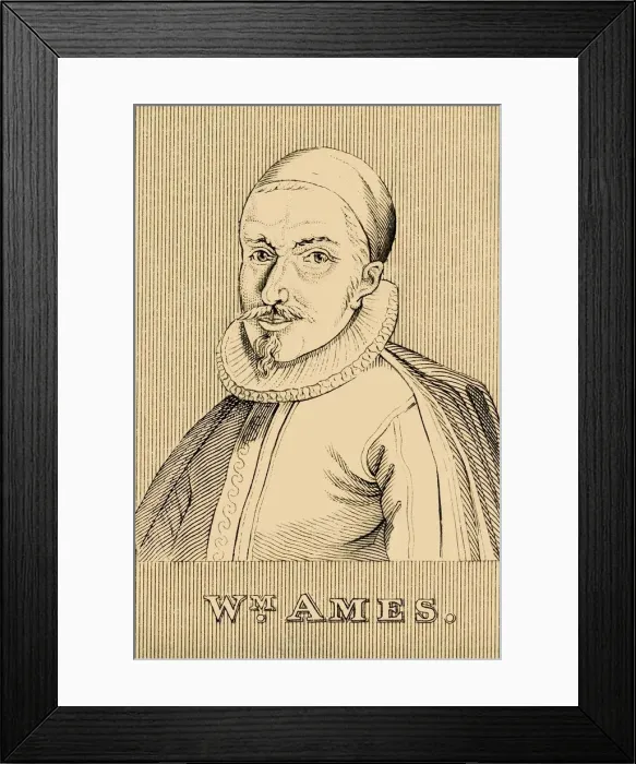 Framed Print : William Ames, (1576-1633), 1830. Creator: Unknown Framed Print : William Ames, (1576-1633), 1830. Creator: Unknown