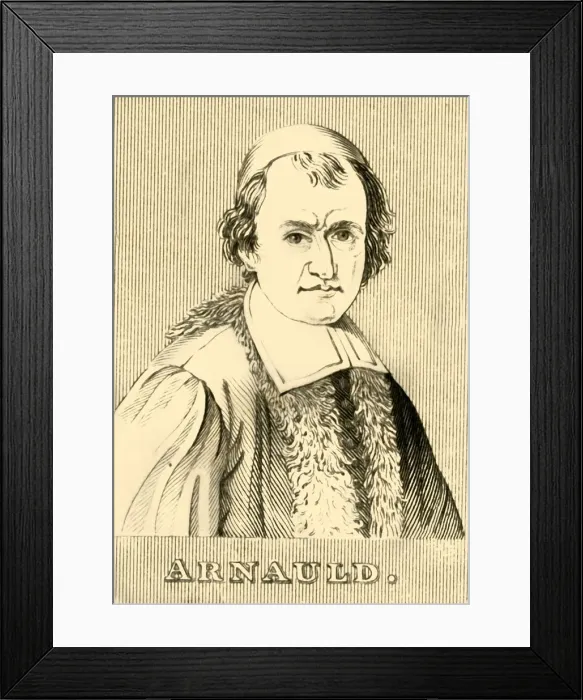 Framed Print : Arnauld, (1612-1694), 1830. Creator: Unknown Framed Print : Arnauld, (1612-1694), 1830. Creator: Unknown