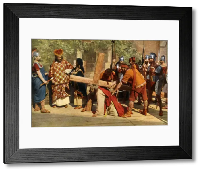 Framed Print : The Way of the Cross, 1922. Creator: Henry Traut Framed Print : The Way of the Cross, 1922. Creator: Henry Traut