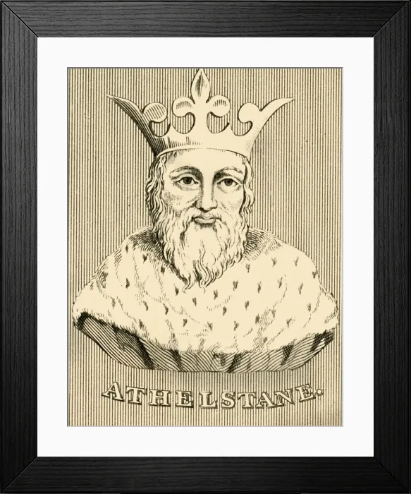Framed Print : Athelstane, (c894- 939), 1830. Creator: Unknown Framed Print : Athelstane, (c894- 939), 1830. Creator: Unknown