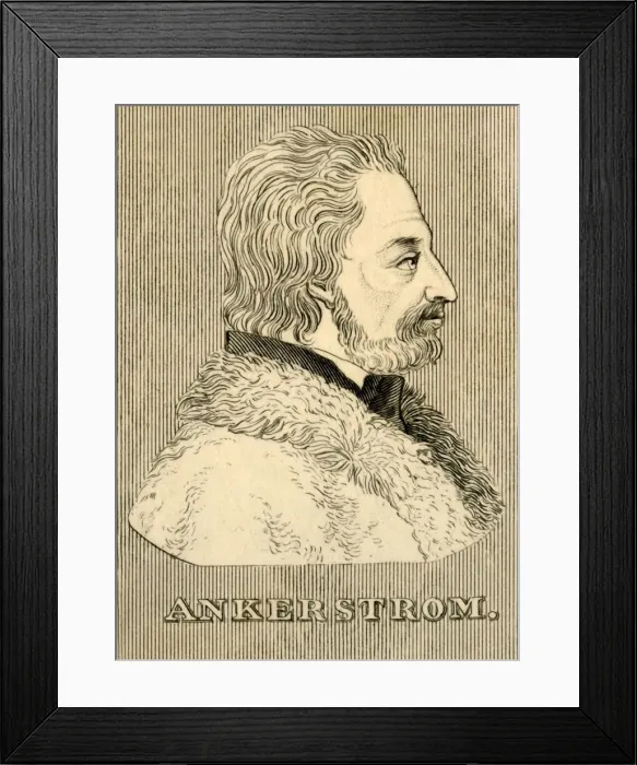 Framed Print : Ankerstrom, (1762-1792), 1830. Creator: Unknown Framed Print : Ankerstrom, (1762-1792), 1830. Creator: Unknown