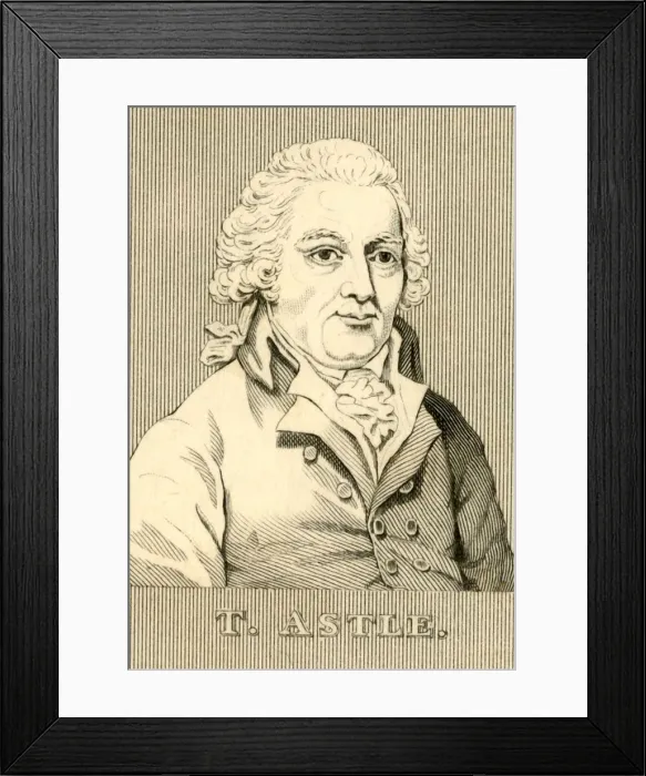 Framed Print : T. Astle, (1735-1803), 1830. Creator: Unknown Framed Print : T. Astle, (1735-1803), 1830. Creator: Unknown