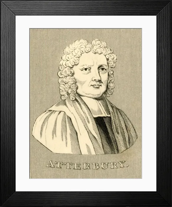 Framed Print : Atterbury, (1663-1732), 1830. Creator: Unknown Framed Print : Atterbury, (1663-1732), 1830. Creator: Unknown