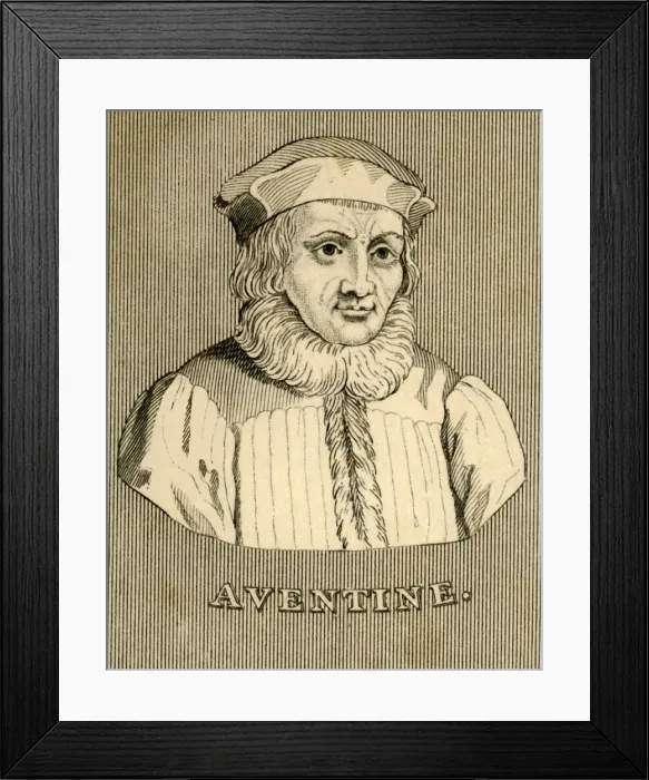 Framed Print : Aventine, (1477-1534), 1830. Creator: Unknown Framed Print : Aventine, (1477-1534), 1830. Creator: Unknown