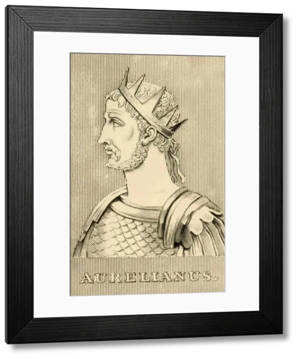 Framed Print : Aurelianus, (214- 275 AD), 1830. Creator: Unknown Framed Print : Aurelianus, (214- 275 AD), 1830. Creator: Unknown