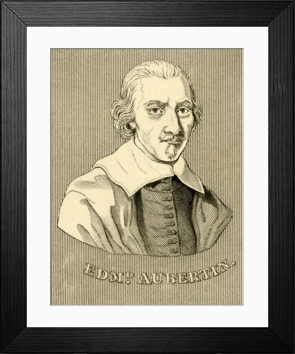 Framed Print : Edmund Aubertin, (1595-1652), 1830. Creator: Unknown Framed Print : Edmund Aubertin, (1595-1652), 1830. Creator: Unknown