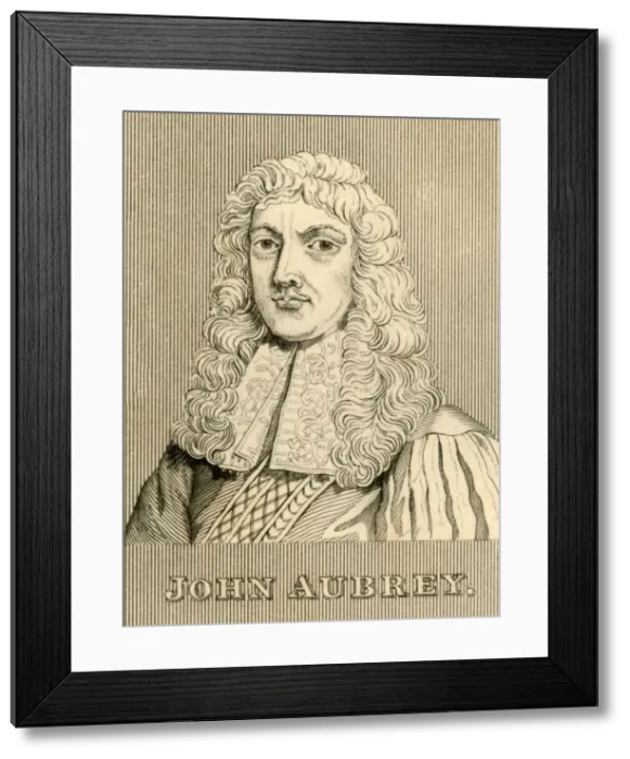 Framed Print : John Aubrey, (1626-1697), 1830. Creator: Unknown Framed Print : John Aubrey, (1626-1697), 1830. Creator: Unknown