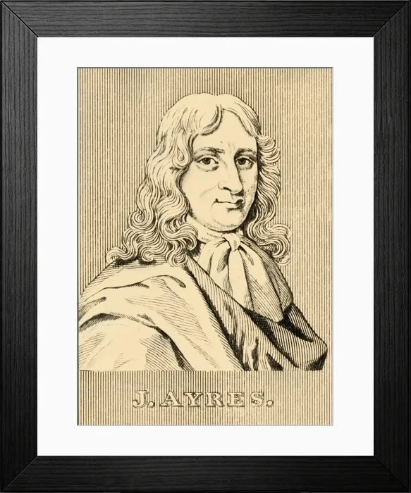 Framed Print : J. Ayres, (fl. 1680-1700), 1830. Creator: Unknown Framed Print : J. Ayres, (fl. 1680-1700), 1830. Creator: Unknown