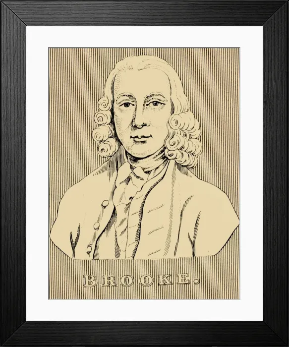 Framed Print : Brooke, (1703-1783), 1830. Creator: Unknown Framed Print : Brooke, (1703-1783), 1830. Creator: Unknown
