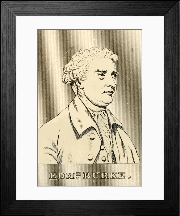 Framed Print : Edmund Burke, (1729-1797), 1830. Creator: Unknown Framed Print : Edmund Burke, (1729-1797), 1830. Creator: Unknown