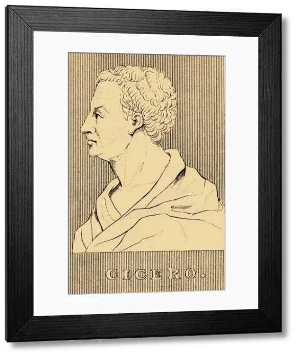 Framed Print : Cicero, (106-43 BC), 1830. Creator: Unknown Framed Print : Cicero, (106-43 BC), 1830. Creator: Unknown