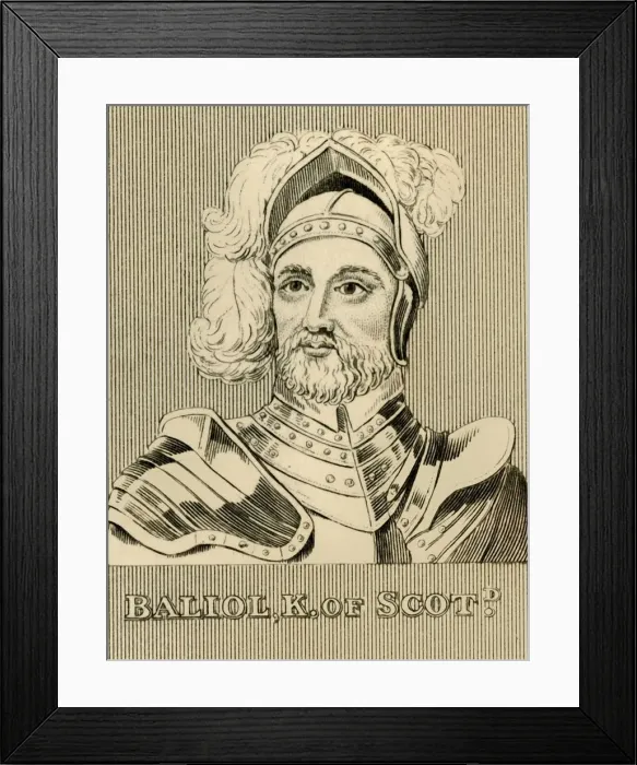 Framed Print : Baliol, K. of Scotland, (c1249-1314), 1830. Creator: Unknown Framed Print : Baliol, K. of Scotland, (c1249-1314), 1830. Creator: Unknown