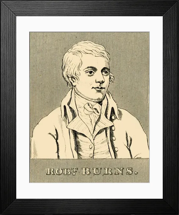 Framed Print : Robert Burns, (1759-1796), 1830. Creator: Unknown Framed Print : Robert Burns, (1759-1796), 1830. Creator: Unknown